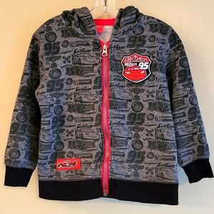 Disney Cars Lighning McQueen zip up hoodie